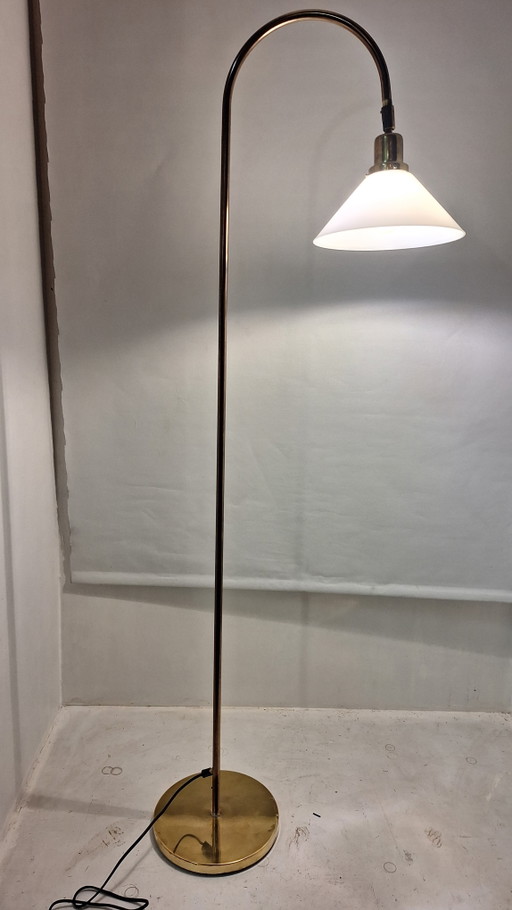 BÖRJE CLAES-Norlett Elit 70er – vloerlampen, Glass, Brass