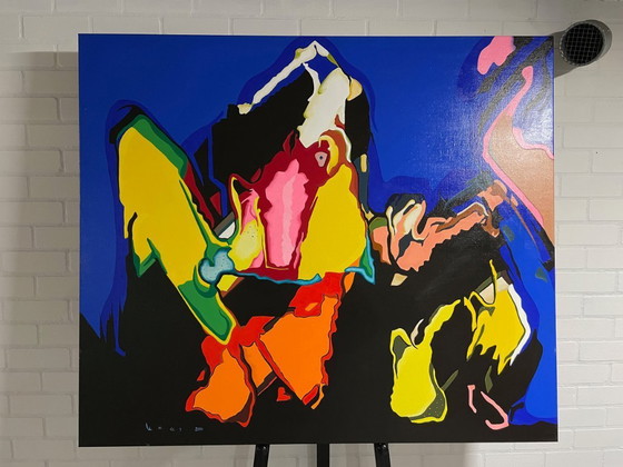 Image 1 of Cuadro 'Pájaro psicodélico' - Frans Lemeer