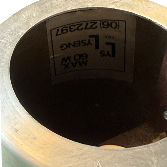 Image 1 of Carl Thore - Floor lamp - Double armed - Natural stone base, brass uprights - ca. 1970’s - Denmark