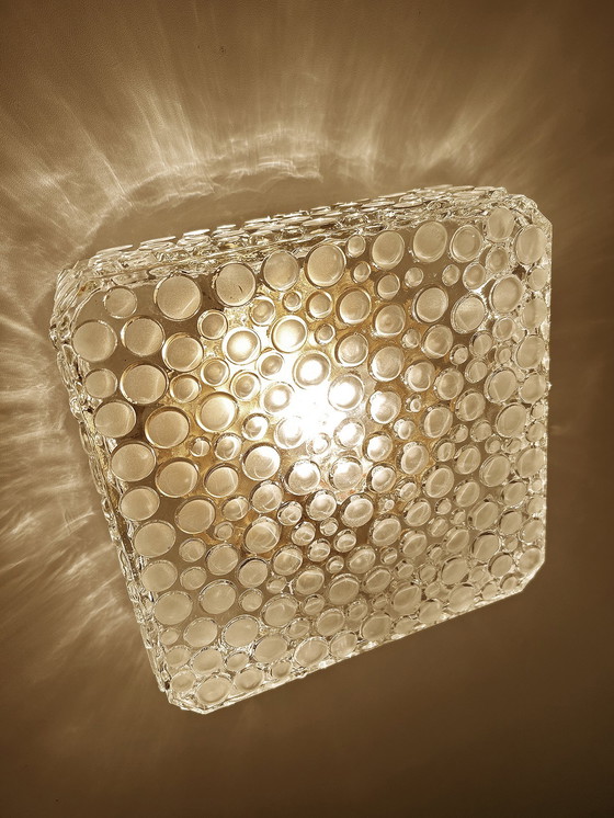 Image 1 of Mid Century Bubble Glass Wall Light / Ceiling Light