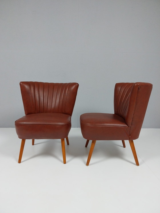 Image 1 of 2 chaises de cocktail vintage, années 1960