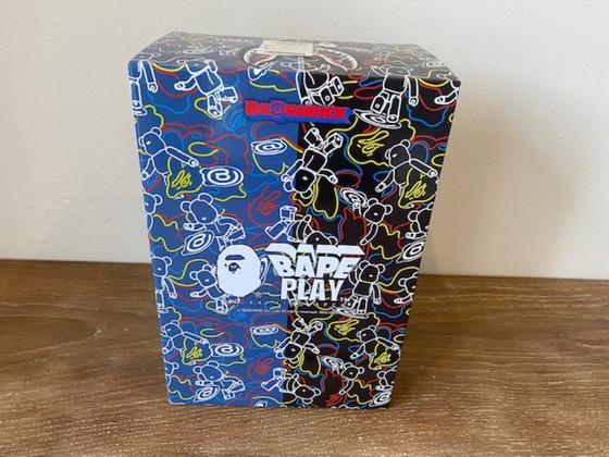 Image 1 of Bearbrick BAPE play camo shark blue 400% MEDICOM toys