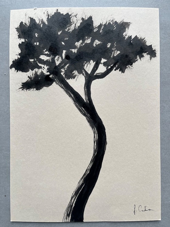 Image 1 of Set van 2 inkttekeningen, 21x15cm