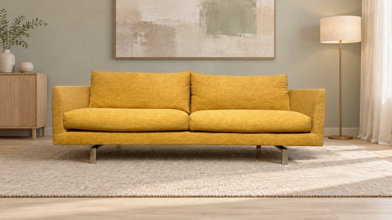 NEWLY UPHOLSTERED Montis Axel 2.5-Seater Yellow + Warranty, 2 seaters, Other, Metal, Design (photo 2 of 8)