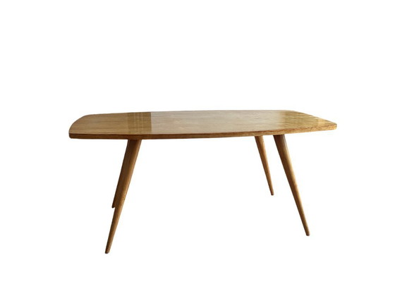 Image 1 of Mid-century Modern Mcm Salontafel Eikenhout