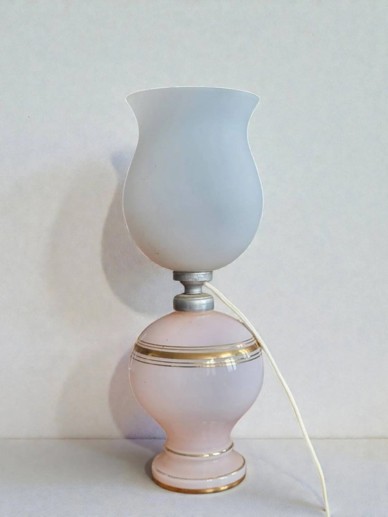 Art Deco nachtlampje – Tafellampen, Crystal, Glass (photo 6 of 7)
