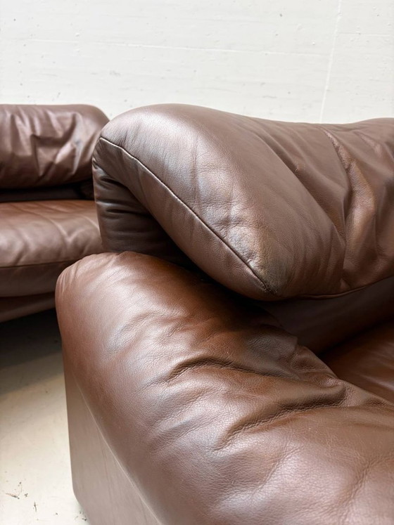 Canap&eacute; Maralunga de Vico Magistretti pour Cassina, ann&eacute;es 1970 – Canapés 2 places, Leather (photo 7 of 19)