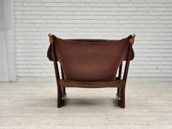 Image 1 of Fauteuil lounge « Trega », design norvégien des années 1970 par Tormod Alnaes.