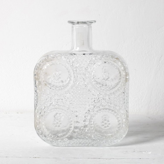 Mid-Century Grapponia Clear Bottle Vase by Nanny Still for Riihimäki / Finland / 1968 – Glass (photo 3 of 9)