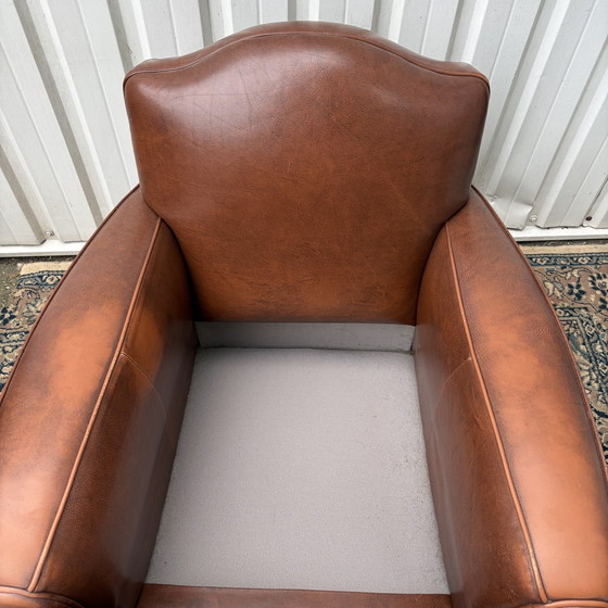 Midcentury Leather 3B Armchair – Wood (photo 3 of 7)