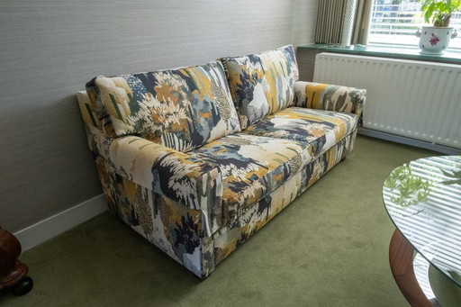 Sofá y sillón Koekkoek - retapizados recientemente - el precio del conjunto es el precio de recogida.