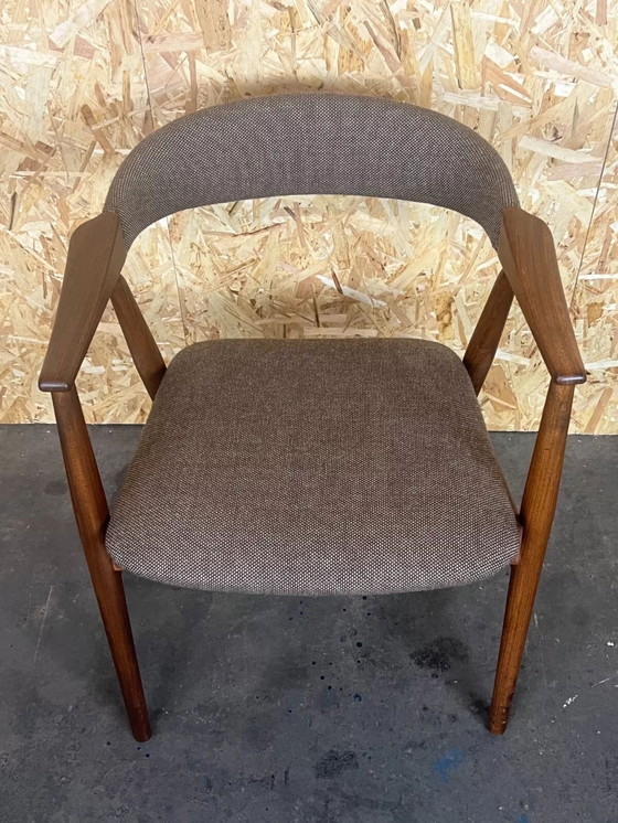 Image 1 of 60s 70s teakhouten fauteuil bureaustoel Th. Harlev voor Farstrup 60s