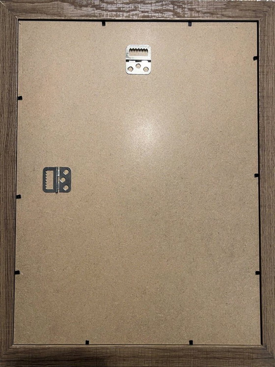 Image 1 of Original framed artwork on paper, signed Eugène Eechaut, created in ink in 1973