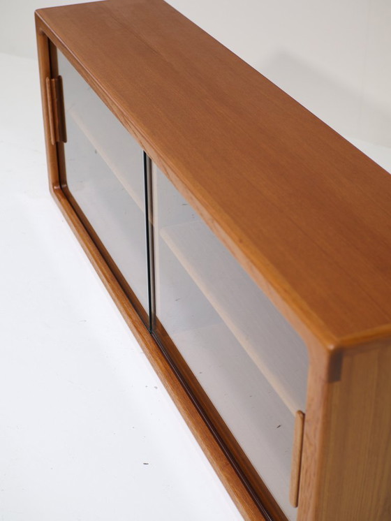 Image 1 of Silkeborg wall display cabinet sideboard vintage Danish teak