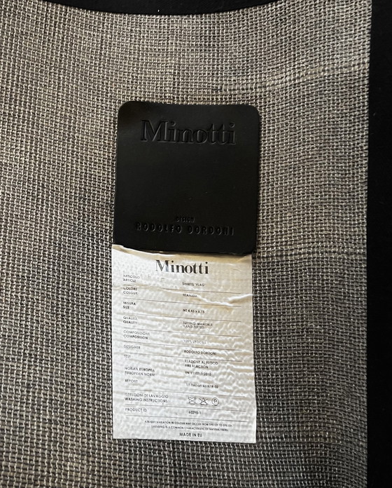 Image 1 of Tapis design Minotti « Dibbets Flag - Titanium » (4,45 x 6,75)