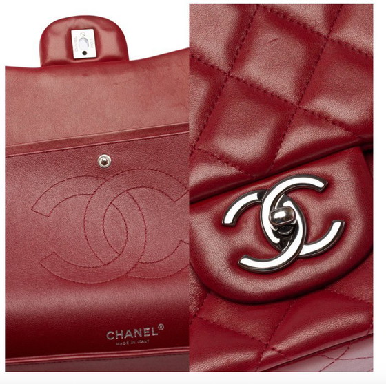 Image 1 of Sac CHANEL Timeless/Classique en Cuir Rouge - 103495