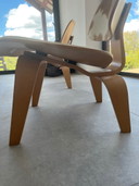 2x poltrone Vitra LCW Calf's Skin