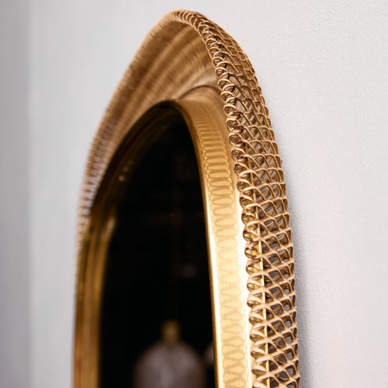 Image 1 of MK10879 Specchio con cornice in metallo e ottone