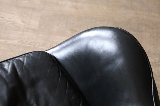 Image 1 of Early Arne Jacobsen “Egg” Chair with Ottoman for Fritz Hansen, Denmark 1963