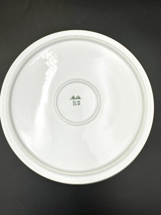 Image 1 of 4 x porseleinen borden Melitta Hamburg Jaren 70