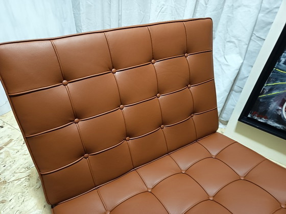 Image 1 of Sillones KNOLL Studio Barcelona (NUEVA Serie 2026) en piel natural (color coñac)