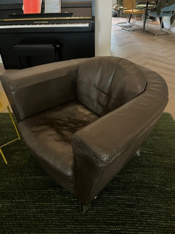 Dos sillones Natuzzi de cuero – Leather, Metal (photo 4 of 5)