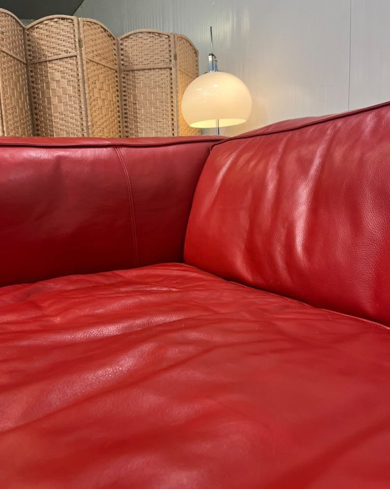 As Good As New Gelderland 6400 3-Seater Red Leather + WARRANTY, 3-5 seaters (photo 8 of 10)