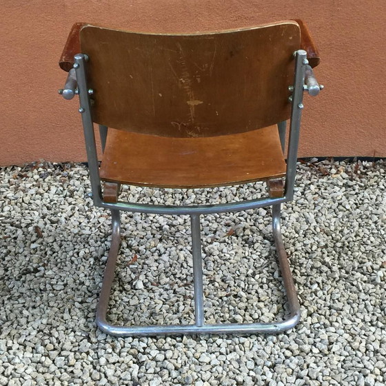 Poltrona modernista nello stile di Marcel Breuer, anni '30 – Poltrone, Wood, Art Deco (photo 5 of 5)