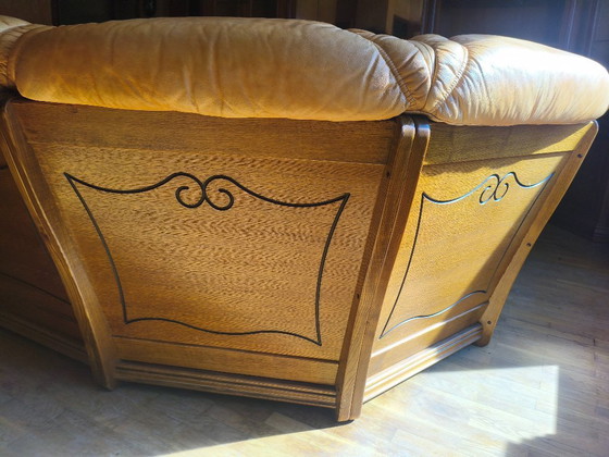 Divano in stile Art Nouveau di origine olandese – Taller artesano holandés, Divani angolari, Leather, Metal (photo 17 of 22)