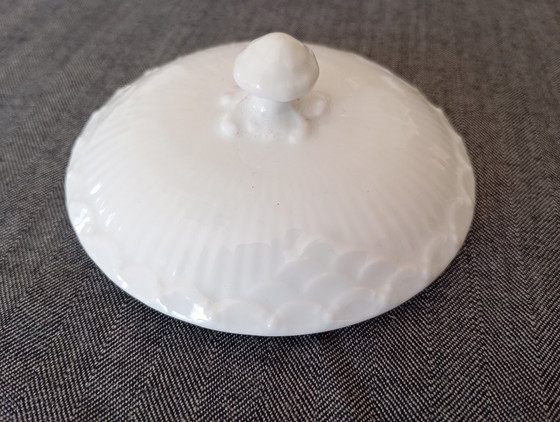 Zuccheriera con coperchio e Lattiera Royal Copenhagen 'White Fluted Half Lace' – Stoviglie, Porcellana (photo 13 of 22)