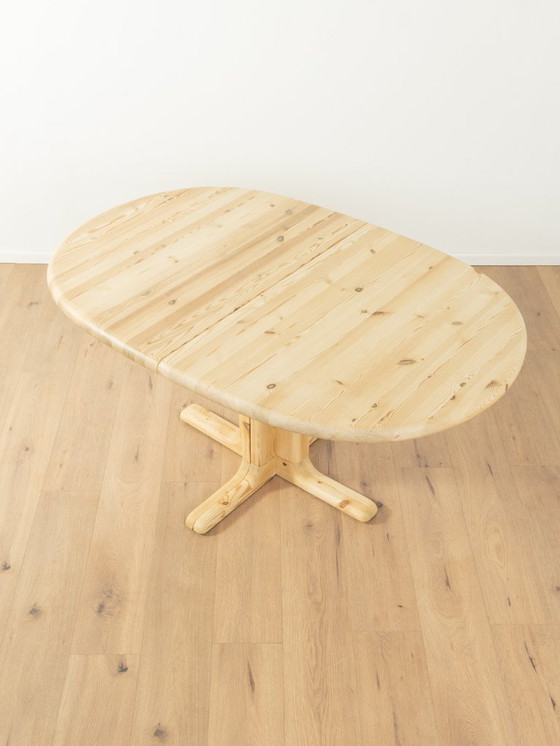 Image 1 of 80s Dining Table, Solid Bleached Pine