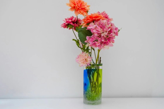 Image 1 of Vase Unik en verre d'art scandinave par Göran Wärff Kosta pour Kosta Boda, Suède, 1980