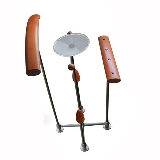 Portamaggiordomo di Frans De La Haye per Auping, anni '90 – Accessori per camera da letto, Glass, Metal (photo 5 of 6)