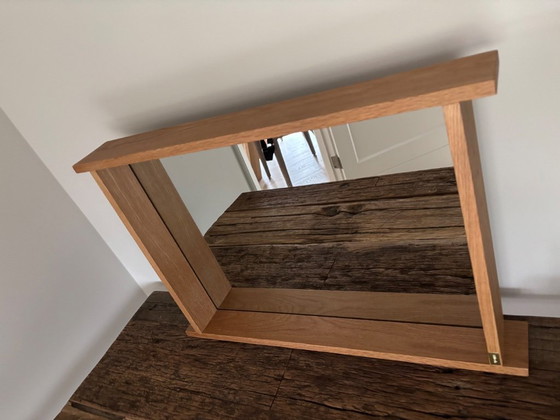 Image 1 of In vendita: specchio Hübsch Forma 40x60 cm, impiallacciato in rovere, nuovo!