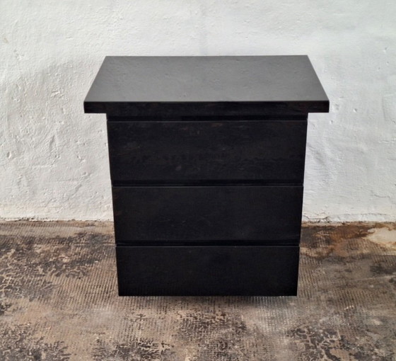 Roche Bobois David Lange High End Cabinet Chest of Drawers, Lacquered, Signed, 1970s – Wood (photo 3 of 16)