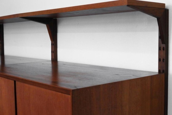 1/2 Poul Cadovius Royal System Credenza Cassetto Scaffale Teak – Scaffali a muro, Legno (photo 9 of 20)
