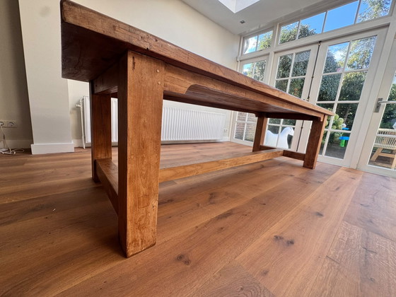 Solid Oak Dining Table 280x100cm – Wood (photo 3 of 11)