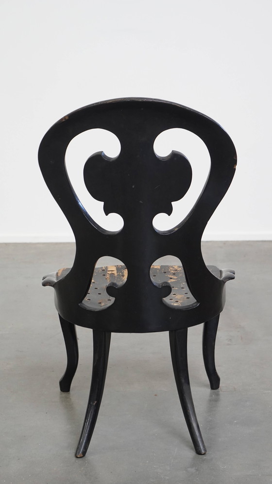 Image 1 of Antique 19th Century English Mother of Pearl Chair