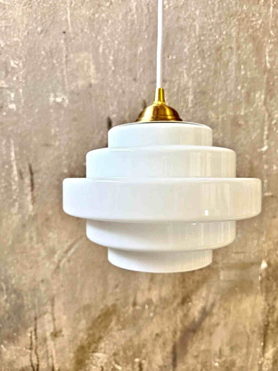 Lampe Bauhaus vintage 1/20, suspension, en verre soufflé à la bouche – Glass (photo 4 of 5)