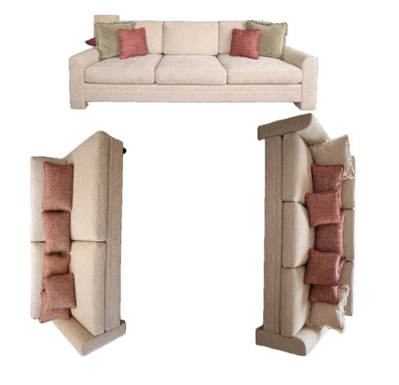 Image 1 of Set of 3 designer sofas - Italian made - Pierre Frey fabric - new