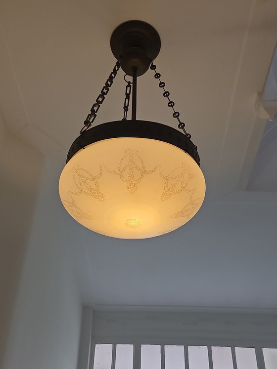 Image 1 of Lampada a sospensione in stile Art Nouveau