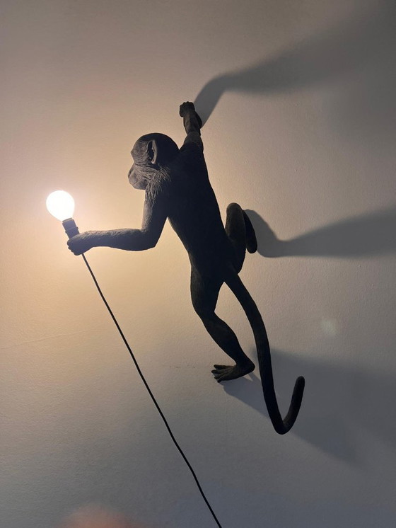 Image 1 of De apenlamp, hangende versie rechts 01 - Seletti