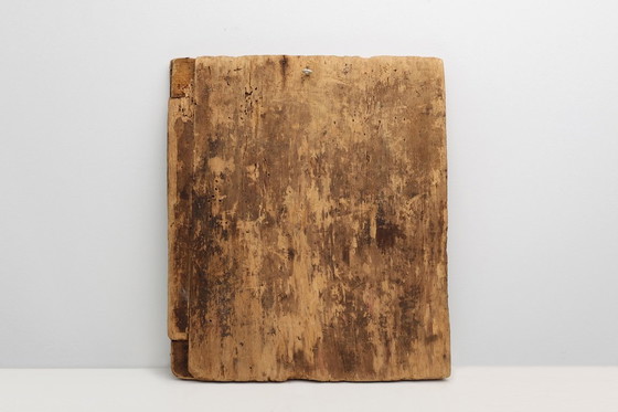 Image 1 of Icono religioso ruso del siglo XIX de Cristo Pantocrátor, pintado a mano sobre madera.