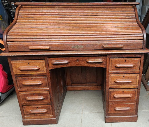 Vintage American Desk with shutter
