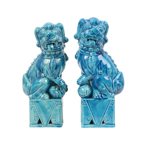 Pair of Foo Dogs Temple Lions