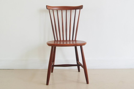 vintage houten spijlenstoel Pastoe