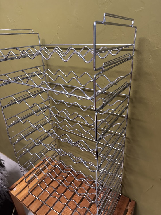 Image 1 of Vintage metalen wijnrek