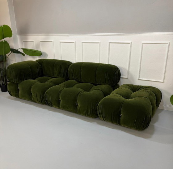 Image 1 of Divano B&B Italia CAMALEONDA Tessuto Verde Velluto Modello Espositivo