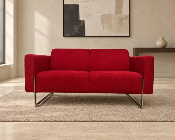 NEWLY UPHOLSTERED Artifort Mare Loveseat + WARRANTY, 2 seaters, Other, Metal, Modern (photo 2 of 8)
