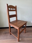 Sedie da pranzo brutaliste Topform in rovere – set da 6